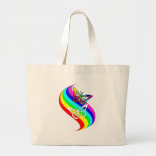 Bolsa Tote Grande Sacola da fuga da borboleta