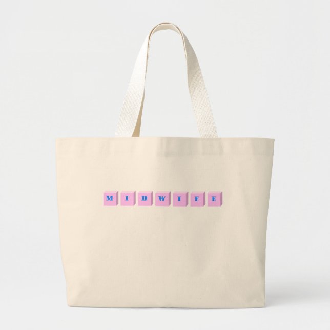 Bolsa Tote Grande Sacola da parteira (Frente)
