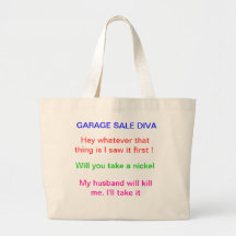 sacola da venda de garagem