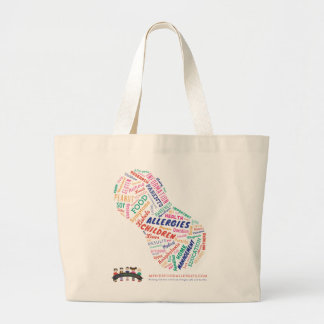 Bolsa Tote Grande Sacola das alergias de comida do meu miúdo