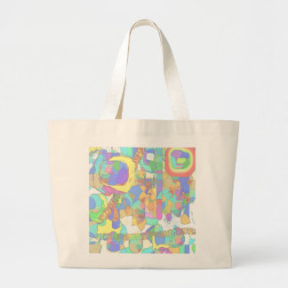 Bolsa Tote Grande Sacola das canvas das mulheres coloridas