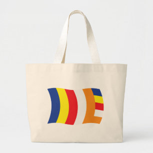 Bolsa Tote Grande Sacola de Bandeira da Religião Budista