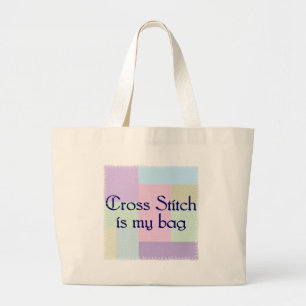Bolsa Tote Grande Sacola de Crosstitch