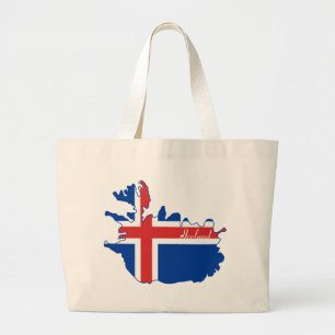 Bolsa Tote Grande Sacola de Islândia