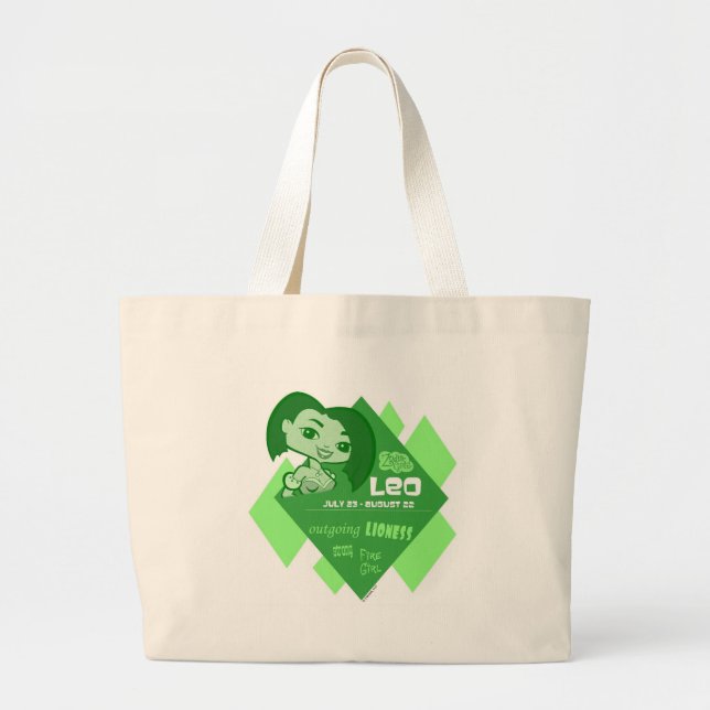 Bolsa Tote Grande Sacola de Leo (Frente)