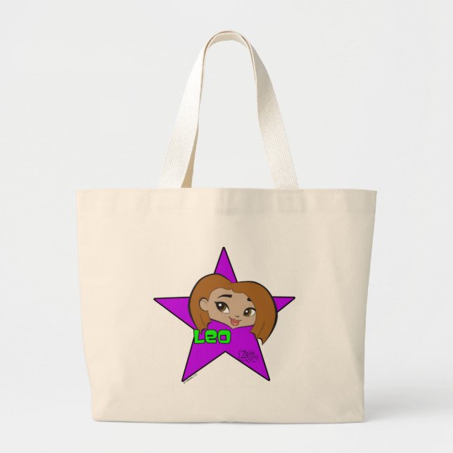 Bolsa Tote Grande Sacola de Leo (Frente)