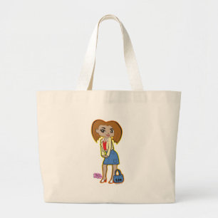 Bolsa Tote Grande Sacola de Leo