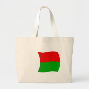 Bolsa Tote Grande Sacola de Mão com a Bandeira de Madagascar