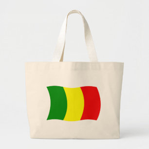 Bolsa Tote Grande Sacola de mão com a bandeira do Mali