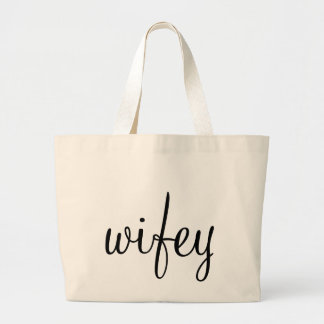 Bolsa Tote Grande Sacola de Wifey