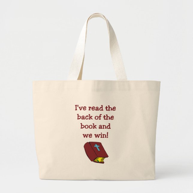 Bolsa Tote Grande Sacola dizendo cristã (Frente)