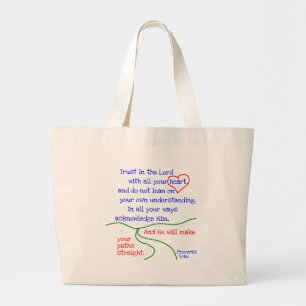 Bolsa Tote Grande Sacola do 3:5 &6 dos provérbio