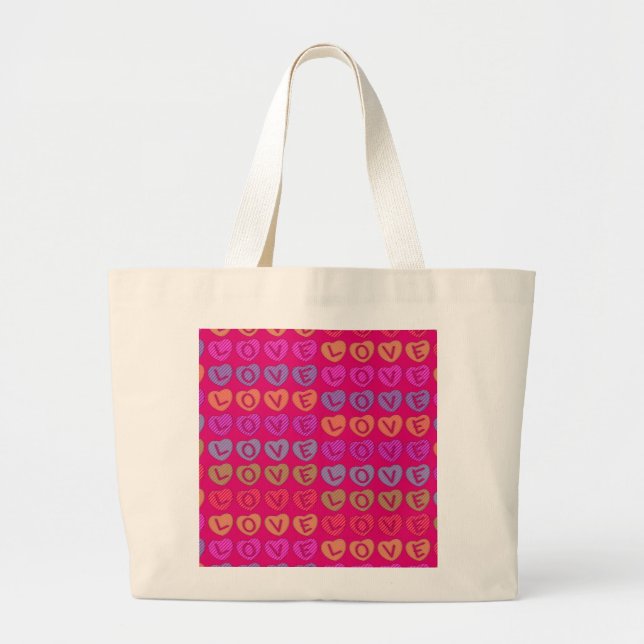 Bolsa Tote Grande Sacola do AMOR (Frente)