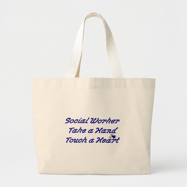 Bolsa Tote Grande Sacola do assistente social (Frente)