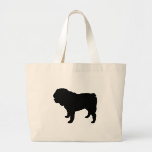 Bolsa Tote Grande Sacola do buldogue