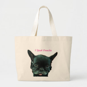Bolsa Tote Grande Sacola do buldogue francês