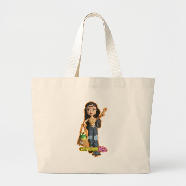 Bolsa Tote Grande Sacola do cancer (Frente)