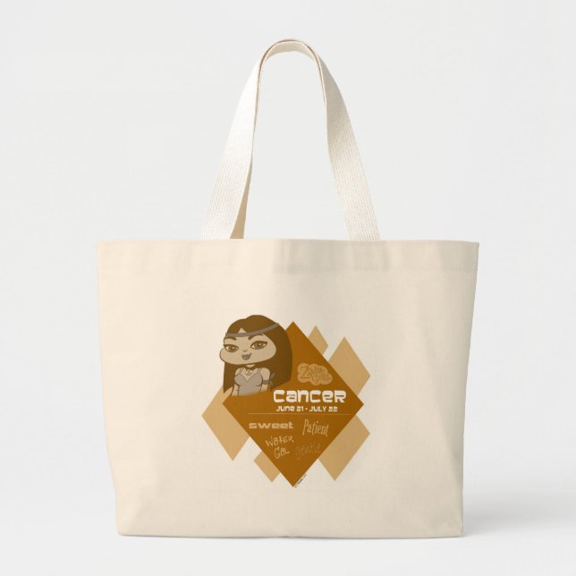Bolsa Tote Grande Sacola do cancer (Frente)