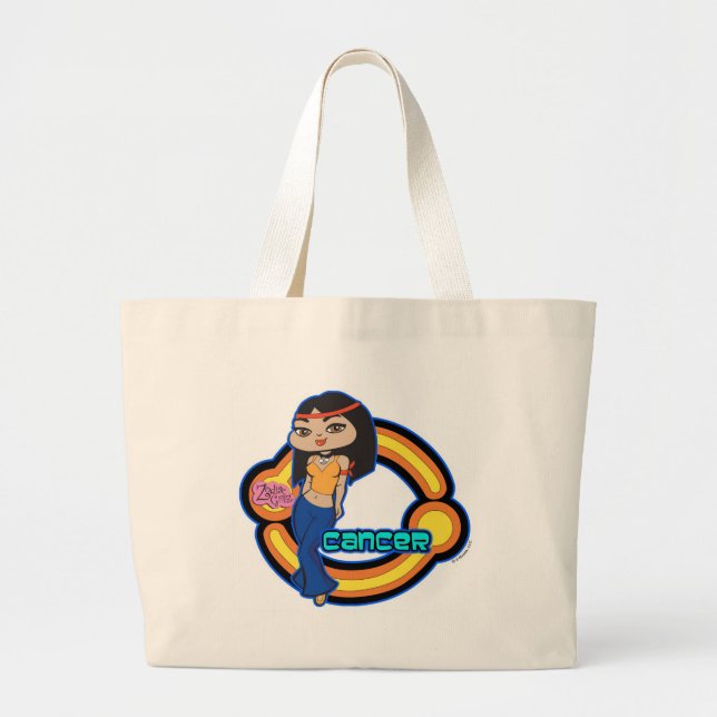 Bolsa Tote Grande Sacola do cancer (Frente)