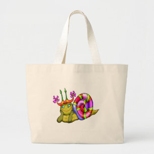Bolsa Tote Grande Sacola do caracol dos miúdos