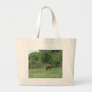 Bolsa Tote Grande Sacola do cavalo com escritura