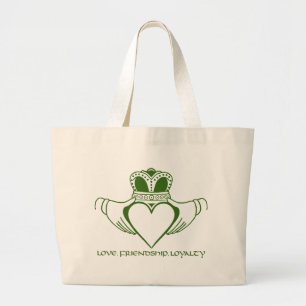 Bolsa Tote Grande Sacola do dia de St Patrick do irlandês de