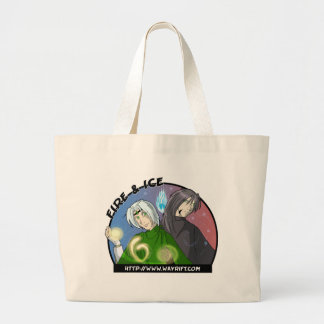 Bolsa Tote Grande Sacola do fogo & do gelo