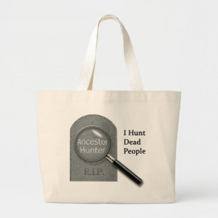 Bolsa Tote Grande Sacola do Genealogist do caçador do antepassado
