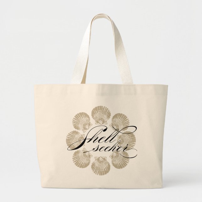 Bolsa Tote Grande Sacola do jumbo do investigador de Shell (Frente)