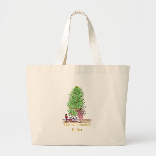 Bolsa Tote Grande Sacola do Nutcracker (Frente)