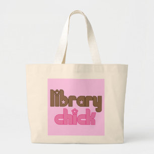 Bolsa Tote Grande Sacola do pintinho da biblioteca