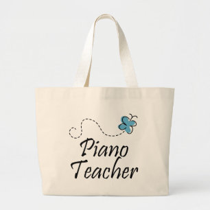 Bolsa Tote Grande Sacola do professor de piano