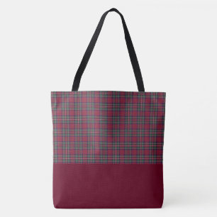 Bolsa Tote Grande sacola do Tartan