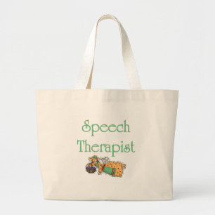 Bolsa Tote Grande Sacola do terapeuta de discurso
