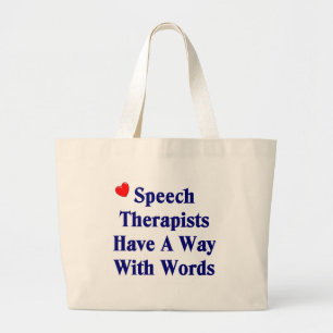 Bolsa Tote Grande Sacola do terapeuta de discurso
