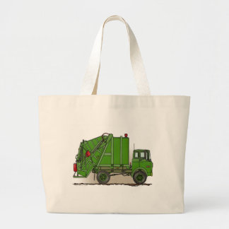 Bolsa Tote Grande Sacola do verde do caminhão de lixo