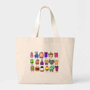 Bolsa Tote Grande Sacola dos aliens