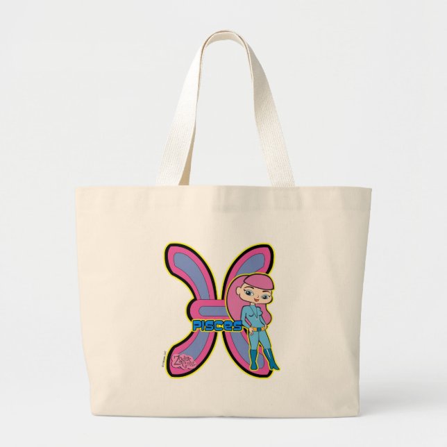 Bolsa Tote Grande Sacola dos peixes (Frente)