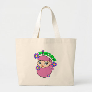Bolsa Tote Grande Sacola dos peixes