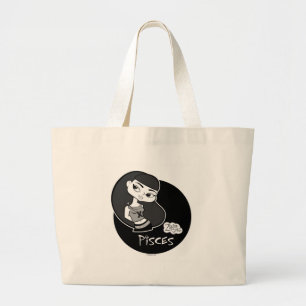 Bolsa Tote Grande Sacola dos peixes