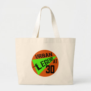Bolsa Tote Grande Sacola dos presentes de aniversário de 30 anos