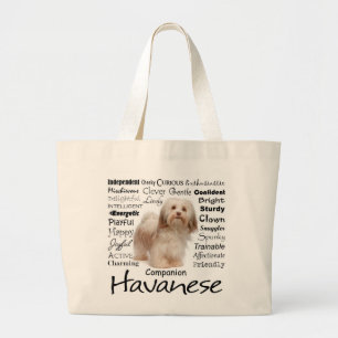 Bolsa Tote Grande Sacola dos traços de Havanese