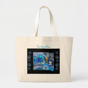 BOLSA TOTE GRANDE SACOLA ENORME "AZUL" DE AMOR