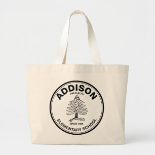 Bolsa Tote Grande Sacola enorme, logotipo preto