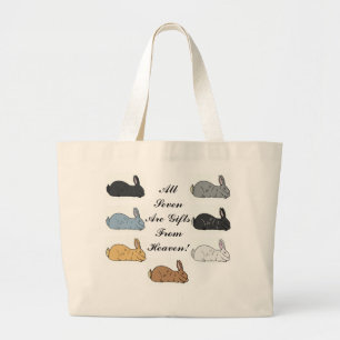 Bolsa Tote Grande Sacola gigante flamenga do coelho