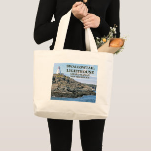 Bolsa Tote Grande Sacola grande de Manan N.B. do farol de