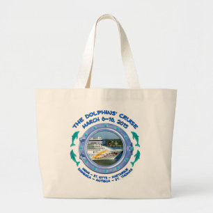 Bolsa Tote Grande Sacola - o cruzeiro dos golfinhos