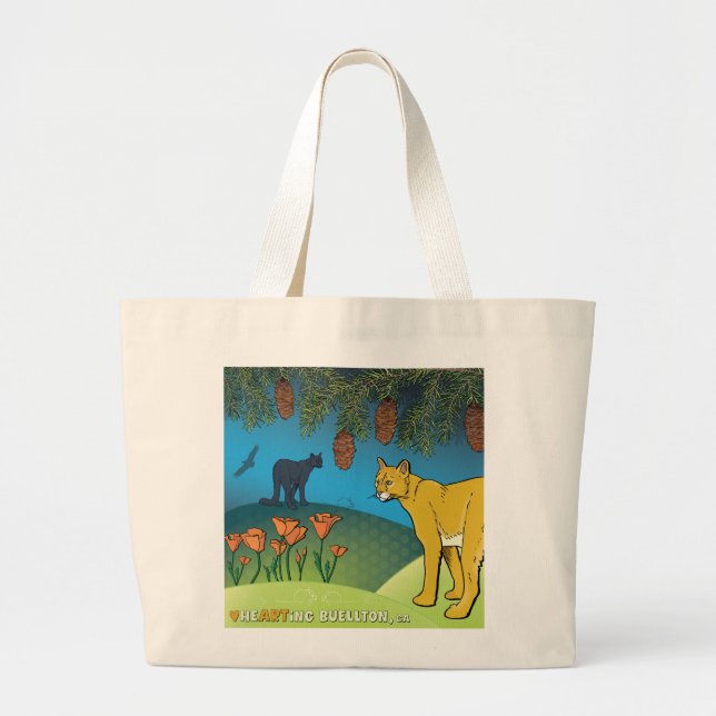 Bolsa Tote Grande Sacola - Sob os Galhos (Frente)