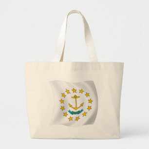 Bolsa Tote Grande Sacola Tote da Bandeira de Rhode Island