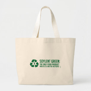 Bolsa Tote Grande Sacola verde de Soylent